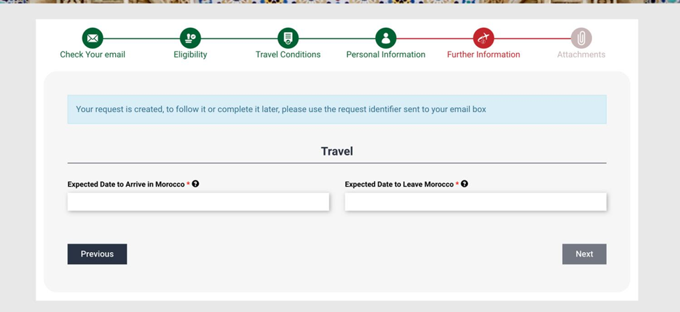 Specify Travel Dates