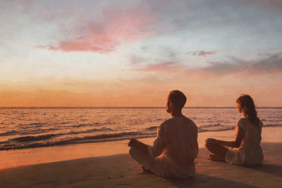 Sunset yoga